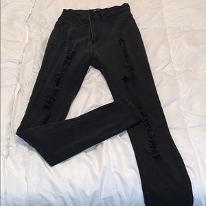 Fashion nova Black ripped jeans